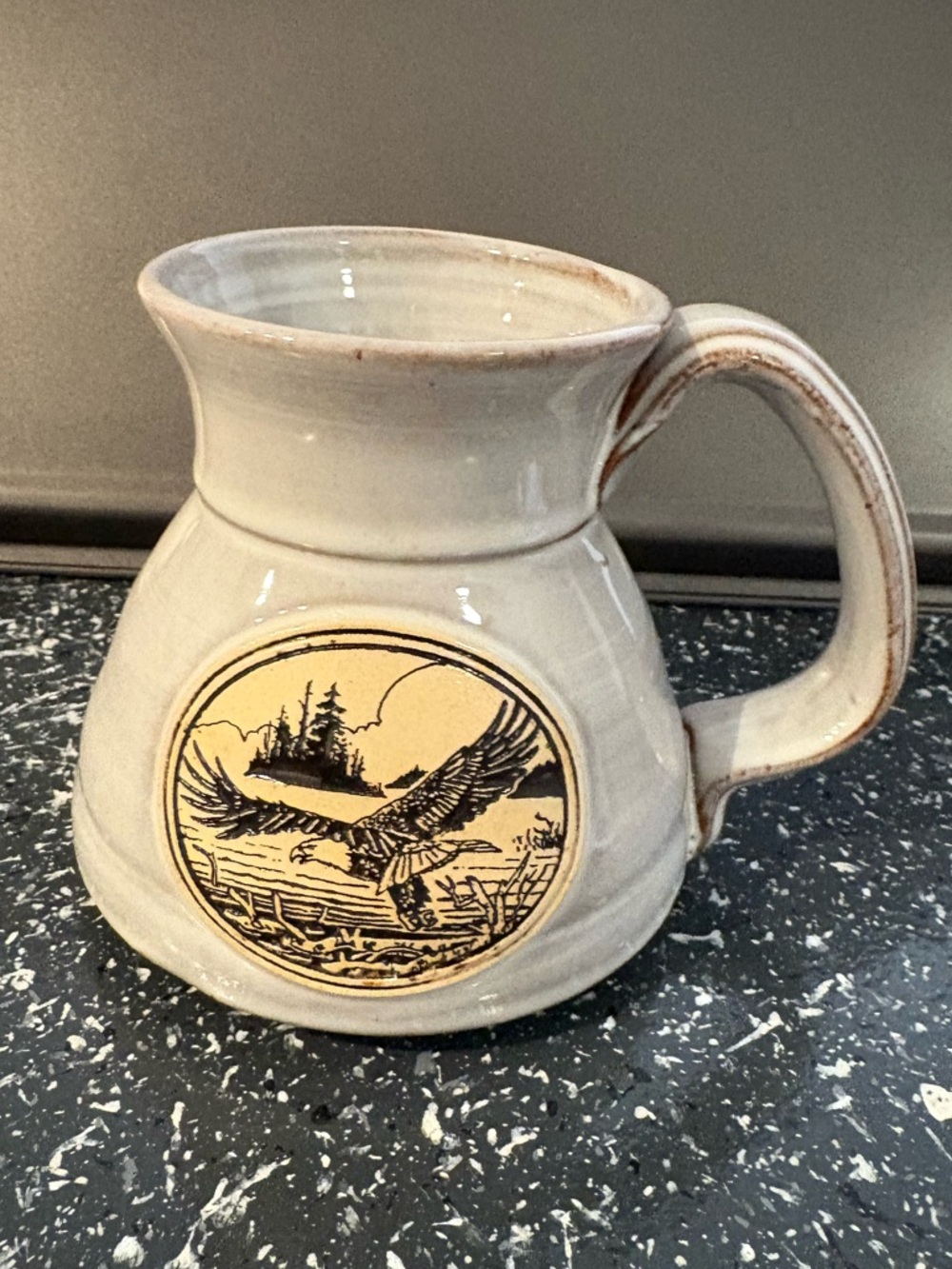 National Wildlife Federation American Eagle mug, stoneware ceramic
